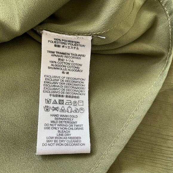 Free People Ancient Mystery Beaded Boho Sleeveless Shift Dress Sage Green Small - Picture 9 of 9